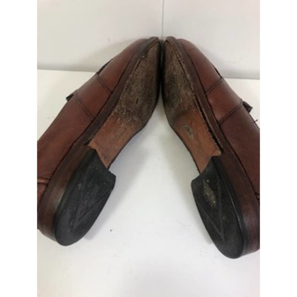 Allen Edmonds Leather Almond Toe Slip-On Randolph Penny Loafers Brown Mens US 9 main image 6